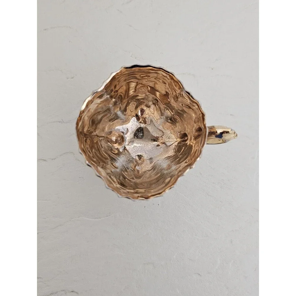 Vintage Mini Floral And Gold Tea Cup